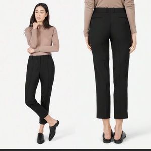 Everlane Italian GoWeave Black Wool Pants
